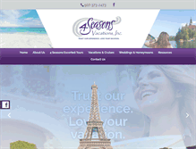 Tablet Screenshot of 4-seasonsvacations.com